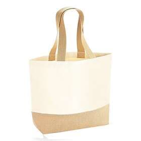 Westford Mill W451 Jute Base Canvas Tote Bag