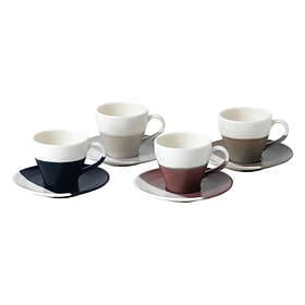 Royal Doulton Coffee Studio Espresso Cup with Saucer 11cl 4-pack