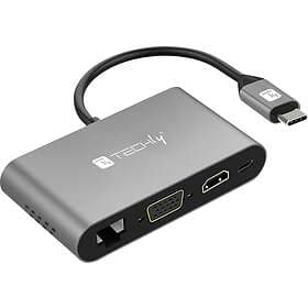 Techly Multiport SuperSpeed USB-C Docking Station