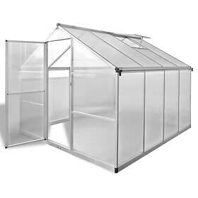 Be Basic Växthus 6.05 m² (Aluminium)