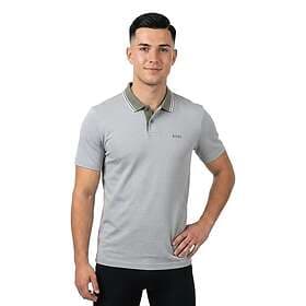 Boss Colour-block Striped Oxford Cotton Piqué Polo Shirt (Men's)