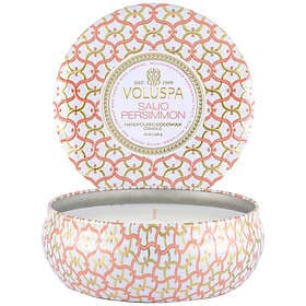 Voluspa Saijo Persimmon 3-Wick Candle In Decorative Tin