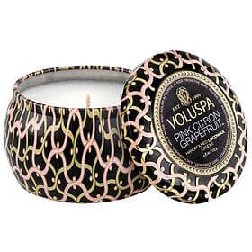 Voluspa Mini Tin Candle Pink Citron Grapefruit