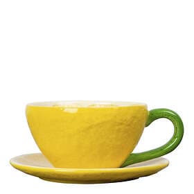 By On Lemon Tea Cup with Saucer