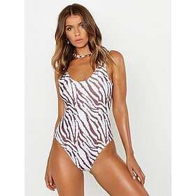 Boohoo Tiger Scoop Swimsuit (Women's)