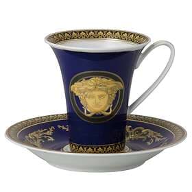 Rosenthal Versace Medusa Blue Cup with Saucer 18cl