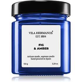 Vila Hermanos Apothecary Cobalt Blue Fig & Amber Scented Candle