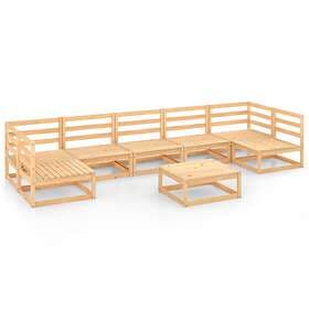vidaXL 8 Piece Garden Lounge Set Solid Pinewood