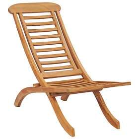 vidaXL Folding Garden Chairs Solid Teak Wood