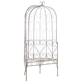 vidaXL Garden Bench 95 cm Iron Antique Brown