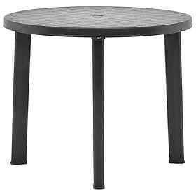 vidaXL Garden Table Anthracite 89 cm Plastic