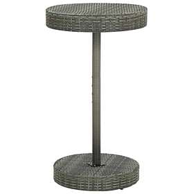 vidaXL Garden Table Grey 60.5x106 cm Poly Rattan