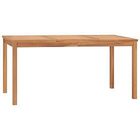 vidaXL Garden Dining Table 160x80x77 cm Solid Teak Wood