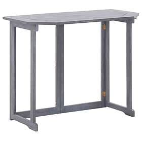 vidaXL Folding Balcony Table 90x50x74 cm Solid Acacia Wood