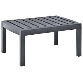 vidaXL Lounge Table Anthracite 78x55x38 cm Plastic