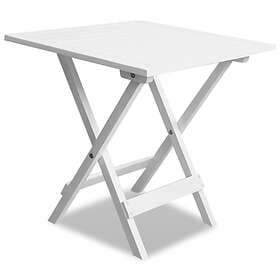 vidaXL Bistro Table White 46x46x47 cm Solid Acacia Wood