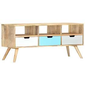 vidaXL TV Cabinet 110x35x48 cm Solid Mango Wood