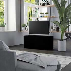 vidaXL TV Cabinet Black 80x34x36 cm Chipboard