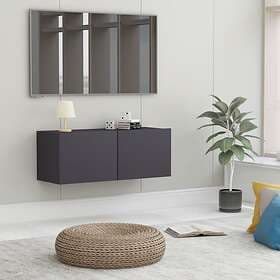 vidaXL TV Cabinet Grey 80x30x30 cm Chipboard