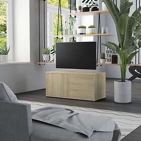vidaXL TV Cabinet Sonoma Oak 80x34x36 cm Chipboard