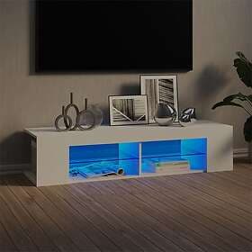 vidaXL TV Cabinet with LED Lights White 135x39x30cm