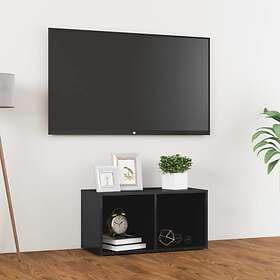 vidaXL TV Cabinet High Gloss Grey 72x35x36.5 cm Chipboard