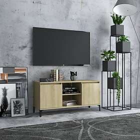 vidaXL TV Cabinet with Metal Legs Sonoma Oak 103.5x35x50 cm