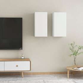 vidaXL TV Cabinets 2 pcs White 30.5x30x60 cm Chipboard