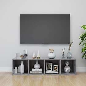 vidaXL TV Cabinets 4 pcs Concrete Grey 37x35x37 cm Chipboard