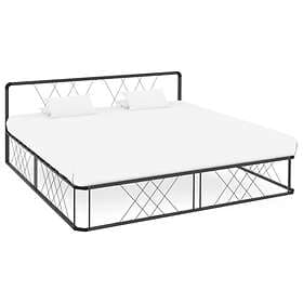 vidaXL Bed Frame Grey Metal 200x200 cm