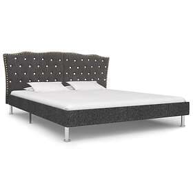 vidaXL Bed Frame Dark Grey Fabric 180x200 cm 6FT Super King
