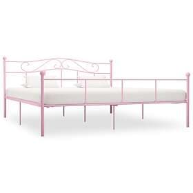 vidaXL Bed Frame Pink Metal 180x200 cm