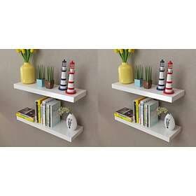 vidaXL Wall Shelves 4 pcs White 60 cm