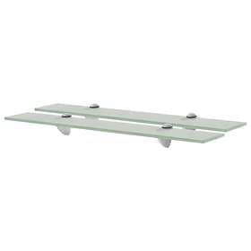 vidaXL Floating Shelves 2 pcs Glass 60x10 cm 8 mm