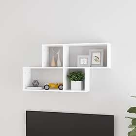 vidaXL Wall Shelf White 100x18x53 cm Chipboard