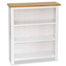 vidaXL 3-Tier Bookcase 72x22.5x82 cm Solid Oak Wood