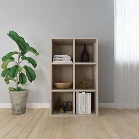 vidaXL Book Cabinet/Sideboard Sonoma Oak 66x30x97.8 cm Chipboard