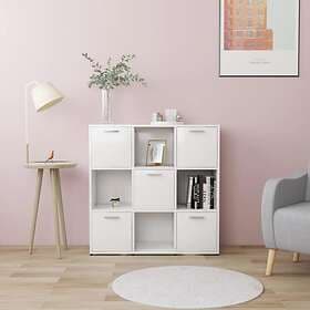 vidaXL Book Cabinet White 90x30x90 cm Chipboard