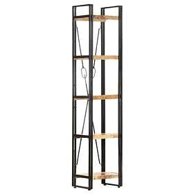 vidaXL 5-Tier Bookcase 39x30x180 cm Solid Mango Wood