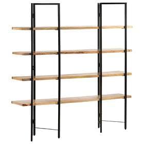vidaXL 4-Tier Bookcase 160x35x160 cm Solid Mango Wood