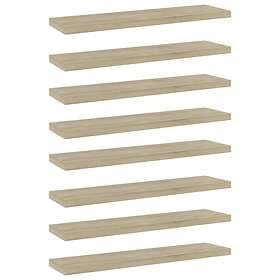 vidaXL Bookshelf Boards 8 pcs Sonoma Oak 40x10x1.5 cm Chipboard