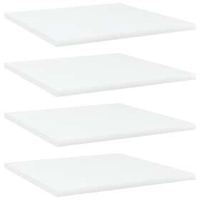 vidaXL Bookshelf Boards 4 pcs White 40x40x1.5 cm Chipboard