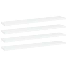 vidaXL Bookshelf Boards 4 pcs White 60x10x1.5 cm Chipboard