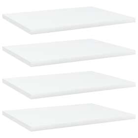 vidaXL Bookshelf Boards 4 pcs White 40x30x1.5 cm Chipboard