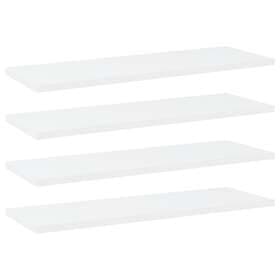 vidaXL Bookshelf Boards 4 pcs White 60x20x1.5 cm Chipboard