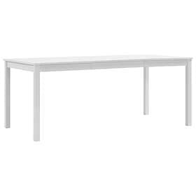 vidaXL Dining Table White 180x90x73 cm Pinewood
