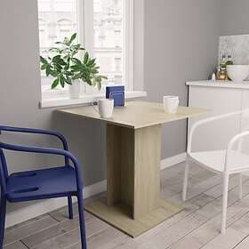 vidaXL Dining Table Sonoma Oak 80x80x75 cm Chipboard
