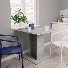 vidaXL Dining Table Concrete Grey 80x80x75 cm Chipboard