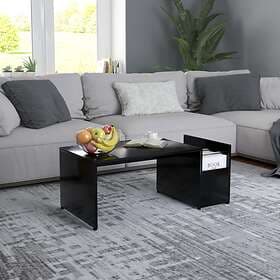 vidaXL Coffee Table Black 90x45x35 cm Chipboard