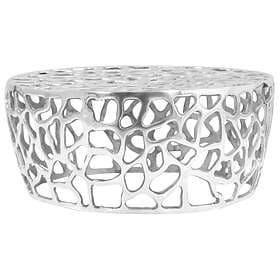 vidaXL Coffee Table Casted Aluminium 70x30 cm Silver